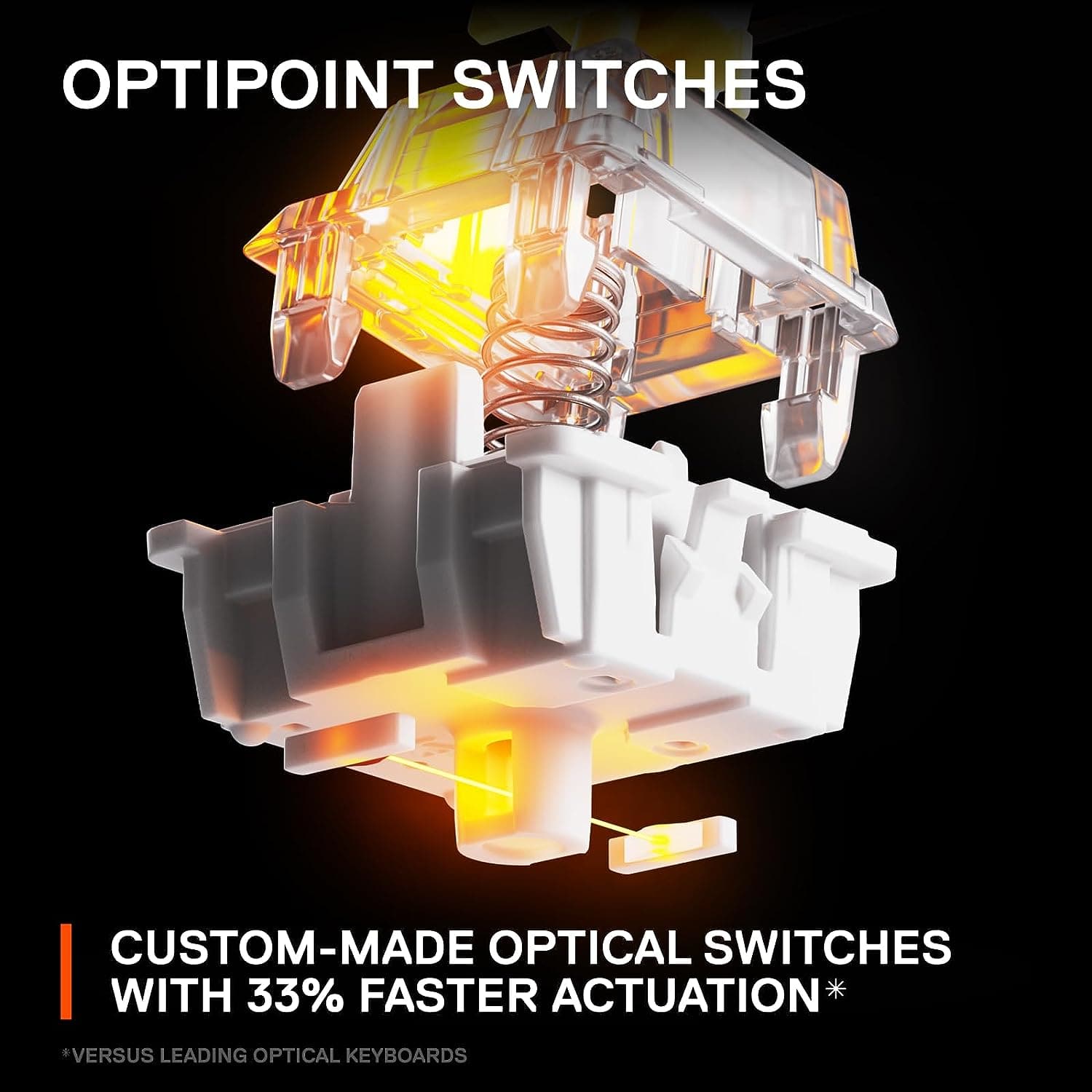 SteelSeries Apex 9 TKL - Mechanical Gaming Keyboard – Optical Switches – 2-Point Actuation – Compact Esports Tenkeyless Form Factor – Hotswappable Switches - English QWERTY Layout - 4